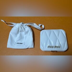 Miu Miu White Compact Case